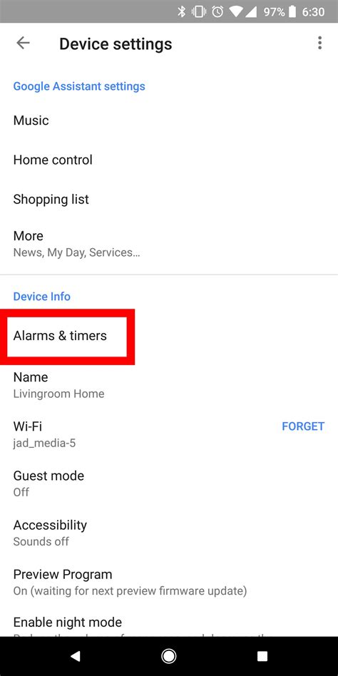Image result for Set Alarm Google Home Routine