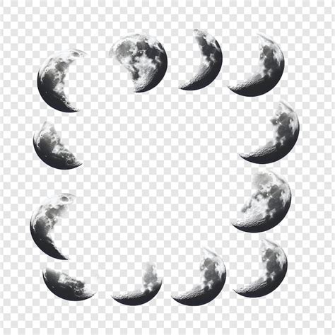 Page 4 | Moon phases png Images - Free Download on Freepik