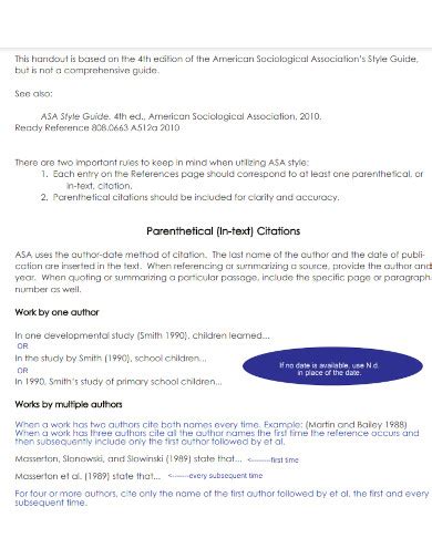 Image result for Example of Asa Style Paper