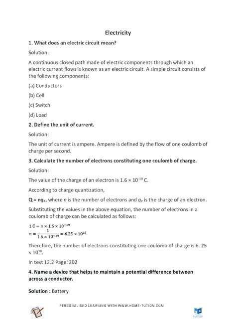 Image result for Science Class 10 Chapter 12 Electricity NCERT Example 12.5