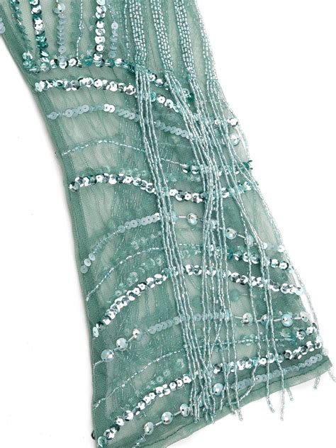 Buy Fully Beaded Mint Green Cocktail Dress Online. – Odette