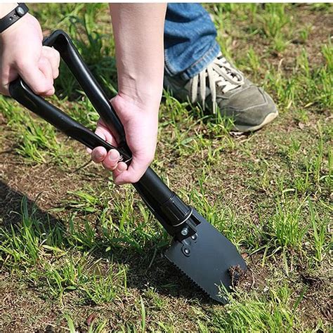 Buy YYJINGYOU Multifunctional Folding Shovel Small Camping Dig Soil ...