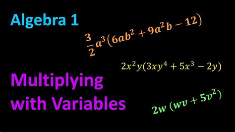 Image result for How to Multiply Variables in Math