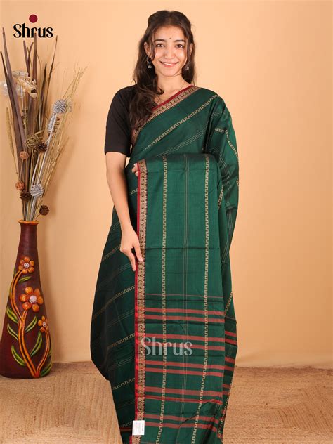 Green & Maroon - Narayanpet Cotton Saree