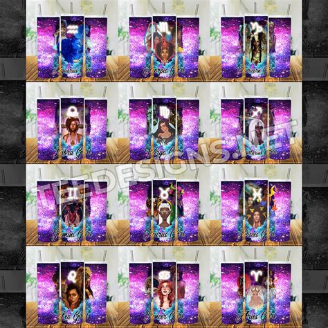 12 Glitter Zodiac Tumbler Designs – Tee Designs