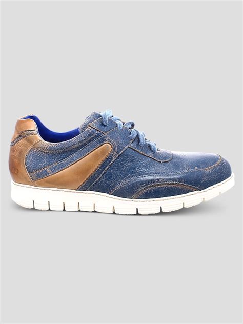 Blue Leather Sneakers For Men | Men's Wearhouse