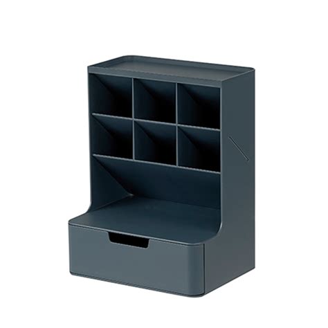 Sysmax | Hive Desk Organizer with 6 Compartments |1 Drawer| Prussian B ...