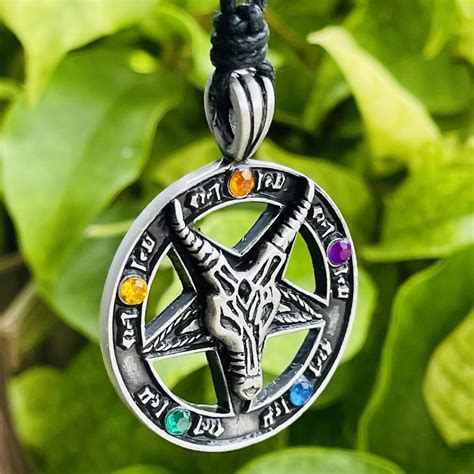 Buy Inverted Pentagram Pentacle Star Church Of Satan Jewelry Sigil of ...