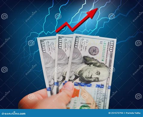 Inflation, Dollar Hyperinflation in the USA Stock Photo - Image of ...