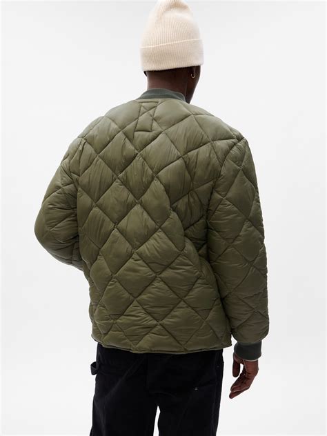 Recycled Quilted Bomber Jacket | Gap
