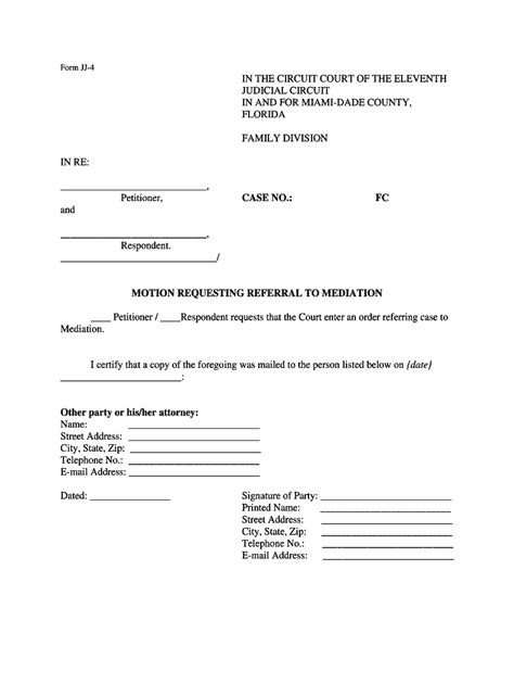 Fillable Online Miami-Dade Firearm Surrender Model Forms - The National ...