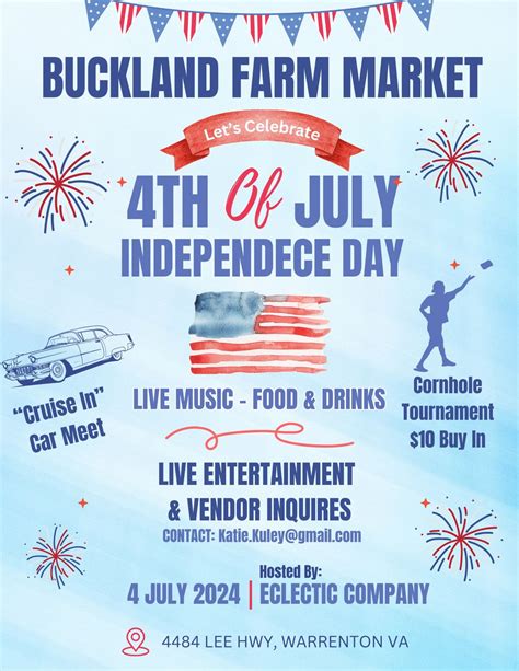 Buckland Farm Market 4th of July??, 4484 Lee Hwy, Warrenton, VA, 4 July ...