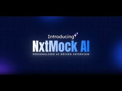 NxtMock - Your Next Step Towards Interview Mastery