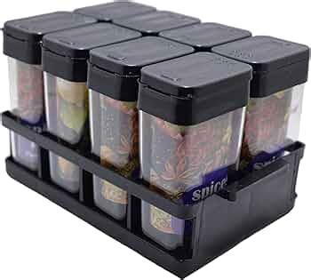 Shuban Plastic Masala Spices Container Set Capacity With Airtight Lid ...