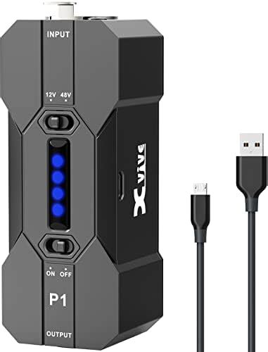 Xvive P1 12V or 48V Portable Phantom Power Supply with Rechargeable ...