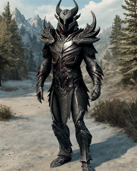 Daedric Armor [Skyrim] - v1 | Stable Diffusion LoRA | Civitai