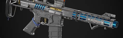 Download wallpaper rendering, weapons, rifle, weapon, render, custom ...