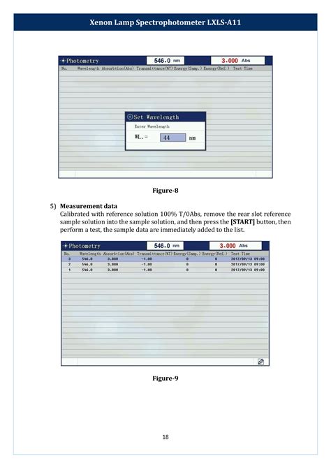 Xenon Lamp Spectrophotometer LXLS-A11 Operating Manual | Labtron