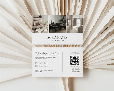 Interior Design Business Card Template | Canva | Interior Designer ...