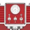 Buy 2-Cup Red Espresso Machine with Retro Design Online at Lowest Price ...