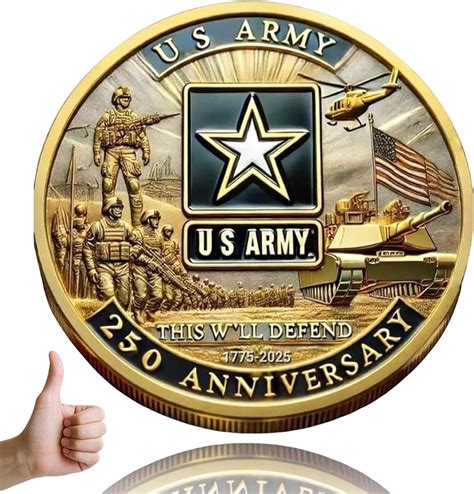 Amazon.com: U.S. Army 250th Anniversary Commemorative Coin 1775-2025 ...