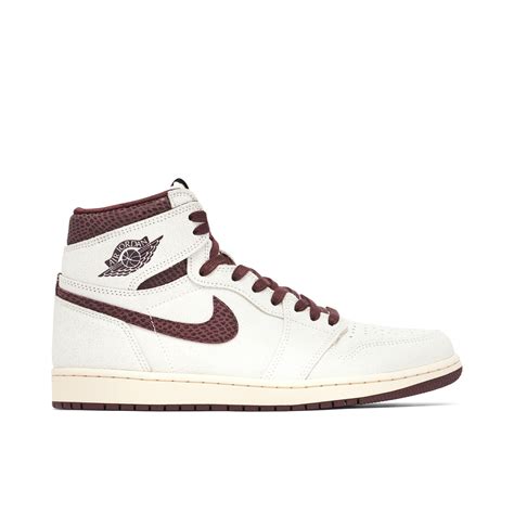 A Ma Maniere x Air Jordan 1 Burgundy Sail - FashionMarshall Shoes