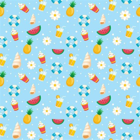 Summer Patterns Background 24133356 Vector Art at Vecteezy