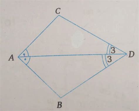 In the given figure, AD bisects ∠BAC and ∠BDC. find the third pair of ...
