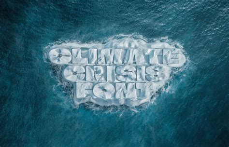 徐々に溶けていくフォント「Climate Crisis Font」が教えてくれる気候変動の真実 | ELEMINIST（エレミニスト）
