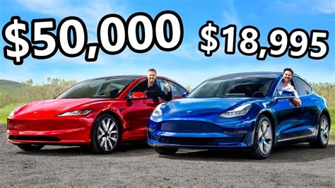 How The Cheapest Tesla Model 3 Compares To A $50,000 New One