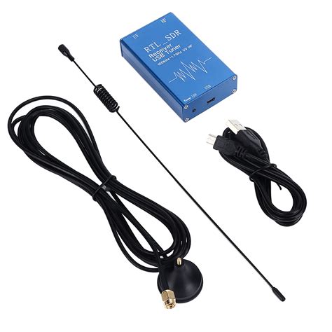 Buy RTL SDR USB Tuner Receiver, UV Tuner Receiver Dual SMA Antenna ...