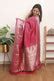 Get 20% Off on Pink Kanjeevaram Silk Checks Saree