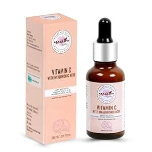 MALLOW Vitamin C Face Serum for Glowing Skin with Hyaluronic Acid ...