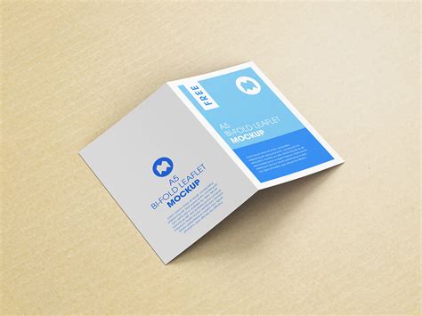 Free A5 bi-fold leaflet mockup on Behance