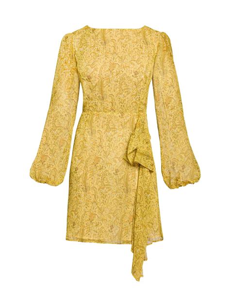 Shop Santorelli Paisley Print Ruffle Minidress | Saks Fifth Avenue