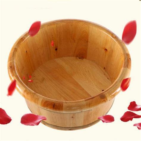 Buy NUBAOzy Foot Tub Wooden Foot Basin Footbath Feet Soaking Tub ...