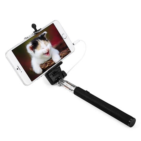 Z07-5S Mobile Phone Monopod Selfie Stick Self Portrait Pole with Remote ...