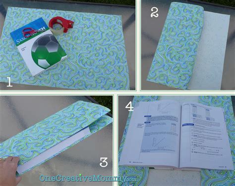 DIY Paper Book Cover - onecreativemommy.com