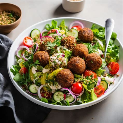 15-Minutes Falafel Salad Recipe (Nutritious And Flavorful) - Soup Chick