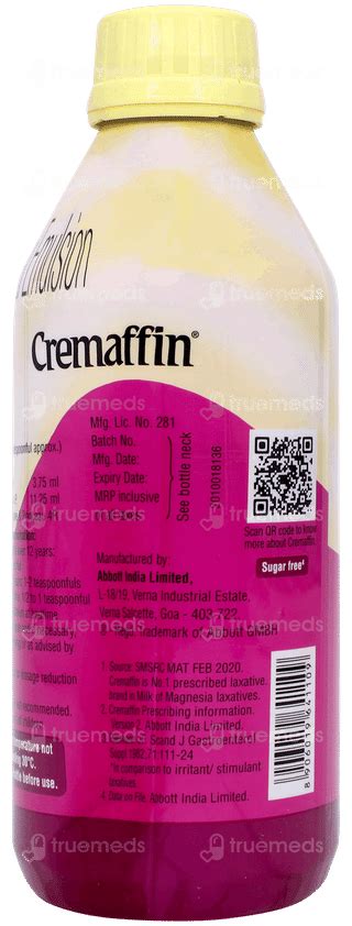 Cremaffin Mixfruit 3.75/11.25 MG Emulsion 450 ML | Order Cremaffin ...