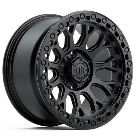 4X4 RIMS BLACK ROCK SPIDER SATIN BLACK 18 INCH 6X139.7
