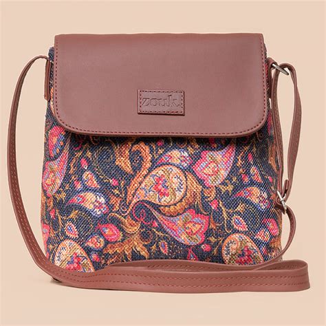 Paisley Print Flap Sling Bag – Zouk