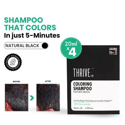 5-Minute Hair Colour Shampoo for 100% Grey Coverage | ThriveCo