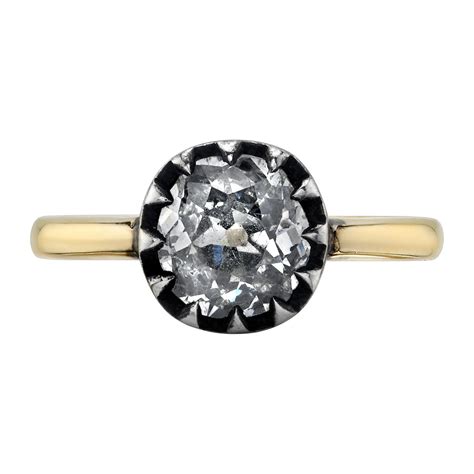 Old Mine Cut Diamond Ring at 1stDibs