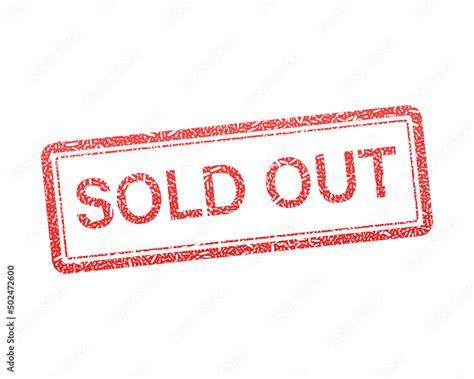 Sold Out Stamp Vector 的图像结果