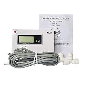 Commercial Dual In-Line TDS Monitor Digital Water Quality Tester TDS ...