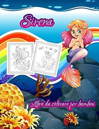 Sirena-Bambini Libro da Colorare: Illustrazioni carine e uniche di ...
