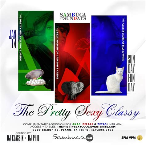 The PRETTY, SEXY, COOL (Welcoming AKAs, DELTAS & ZETAS ) @ Sambuca360 ...