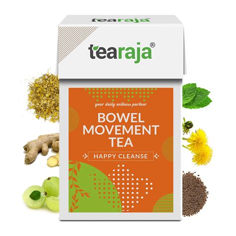TeaRaja Bowel Movement Tea (100 g) -Stomach Ease Herbal Laxative Tea ...