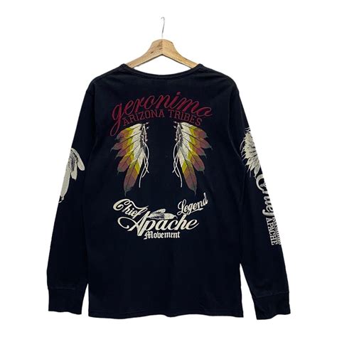 If Six Was Nine RARE GERONIMO INDIAN SPIRIT CHROME HEART DESIGN LONG ...